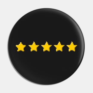 5 Gold star design Pin