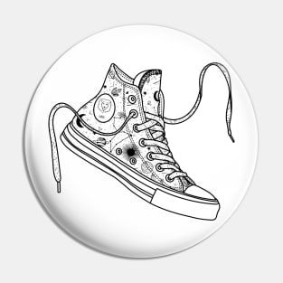 Leo High tops - Black &amp; white Pin