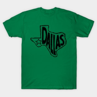 Dal Retro Sticks-Black T Shirt 6xl Cotton Cool Tee Dallas Texas