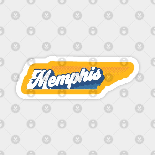 Memphis Tennessee, Tennessee State, State of Tennessee Magnet by TheShirtGypsy