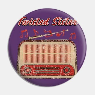 Retro Twisted Sister Pin