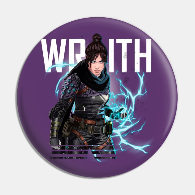 Apex Legends - Wraith Middle T-Shirt T-Shirt Pin by trino21