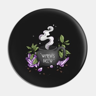 Witch's Brew for Coffee Lover Witches Pin