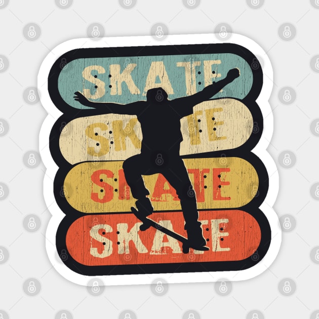 Vintage Skateboader Magnet by Dailygrind