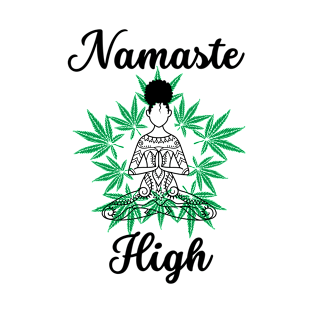 Namaste High Afro Girl T-Shirt