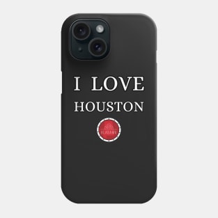 I LOVE HOUSTON | Alabam county United state of america Phone Case