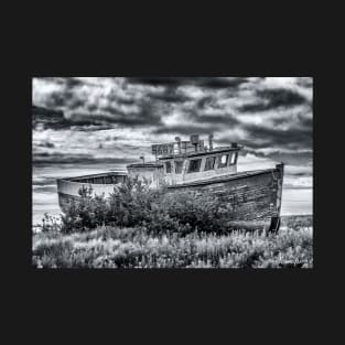 Old Fishing Boat in the Fishing Village of, Marie Joseph, Nova Scotia T-Shirt