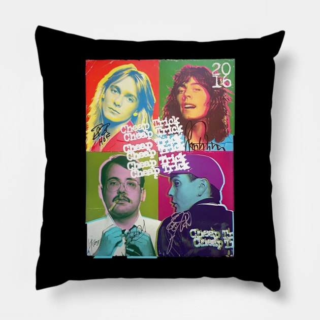 Cheap Trick Cheap Trick Cheap Trick Pillow by Dewyse ilust