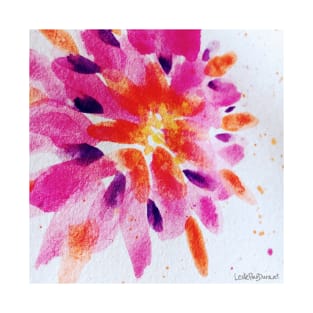 Watercolor Flower Burst T-Shirt