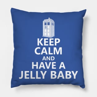 Tardis keep calm jelly baby Pillow