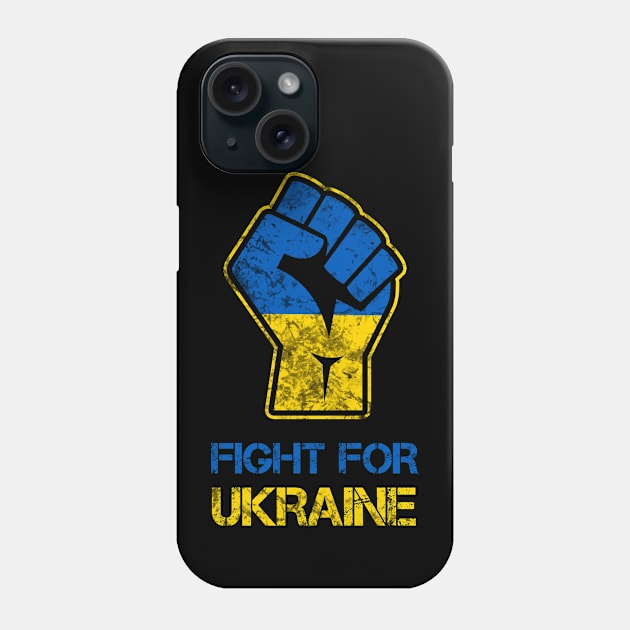 Fight for Ukraine Fist Phone Case by Scar