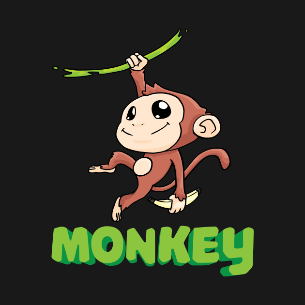 Monkey Banana Primate Zookeeper by KAWAIITEE
