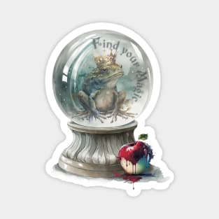 Frog Prince Crystal Ball Magnet