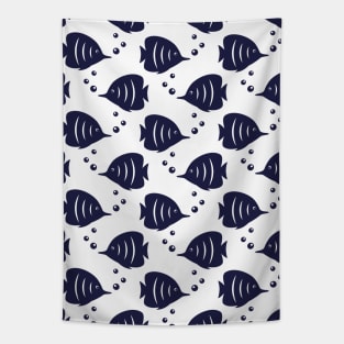 Sea Nautical Seamless Pattern Tapestry