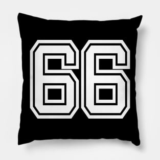 Number for 66 a sports team, group, or community T-Shirt Pillow