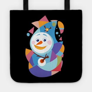 Portrait of Snowman 2 Tote