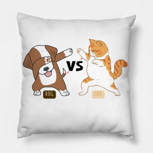 DOG VS CAT Pillow