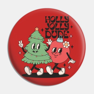Holly Jolly Christmas Pin