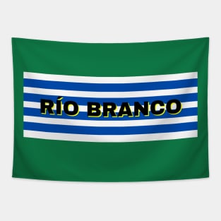 Río Branco City in Uruguay Flag Stripes Tapestry