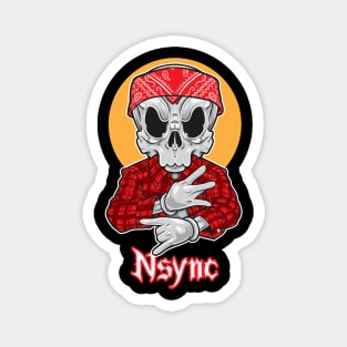Skull Gangsta Nsync Magnet