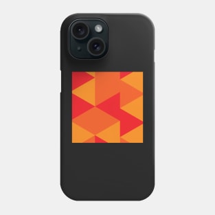 Pattern | Red Orange Triangle Phone Case