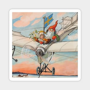 “The Christmas Aeroplane” by Jenny Nystrom Magnet