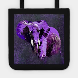 ELEPHANT PURPLE VIOLET SPARKLE Tote