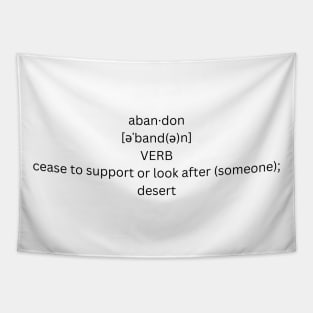 abandon definition Tapestry