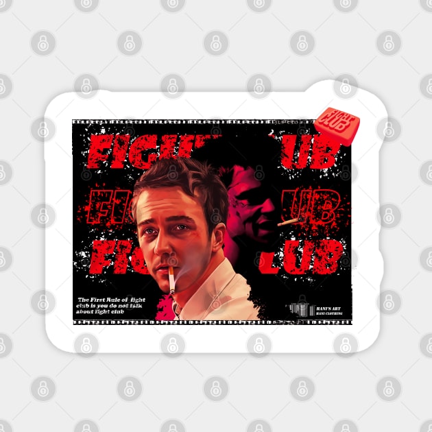 Fight club aesthetic Magnet by Hani-Clothing