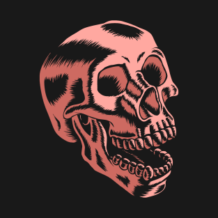 Rose Gold Human Skull T-Shirt