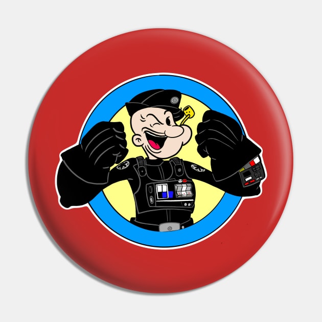 Pop-Tie the Pilot man Pin by Stuntman Fred's Fan Art