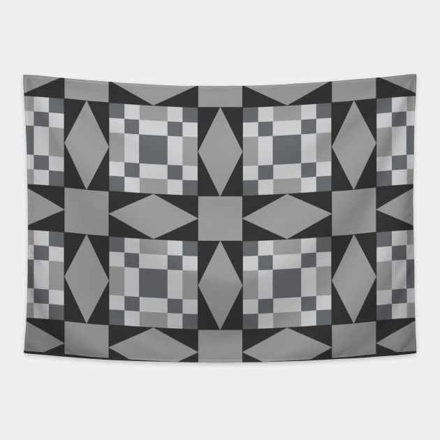 Star Chain Patchwork Pattern Tapestry by Nuletto