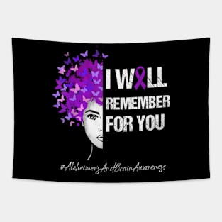 Butterflies I Will Remember Alzheimer's And Brain Awareness Tapestry