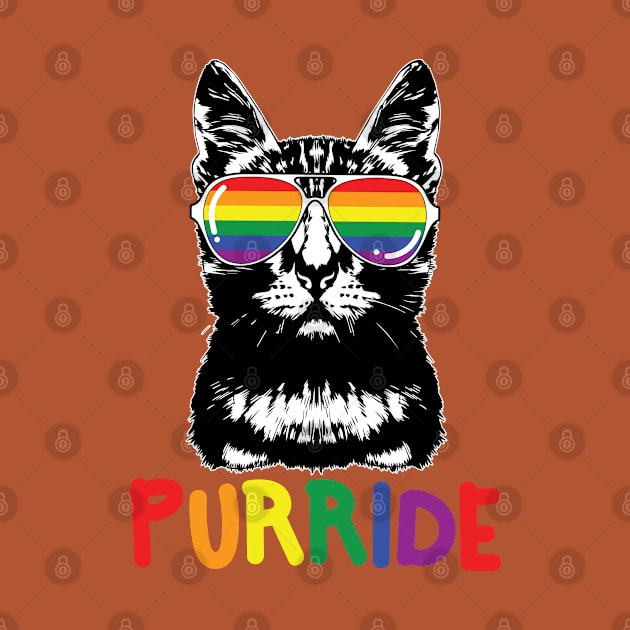 Purride LGBT Gay Pride Cat Lover Kitty by ghsp