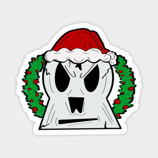 Christmas Skull Magnet