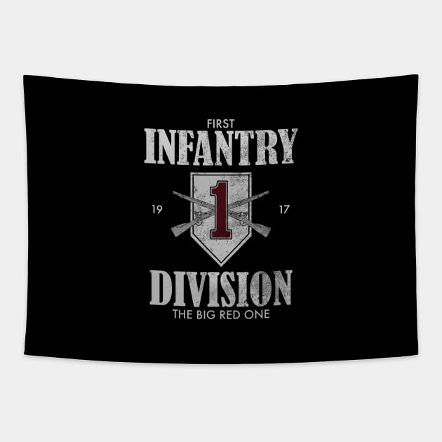 1st Infantry Division (distressed) Tapestry by TCP