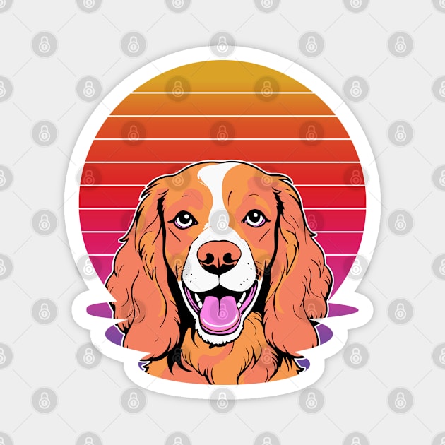 cute cocker spaniel dog for awesome occasion Magnet by greatnessprint