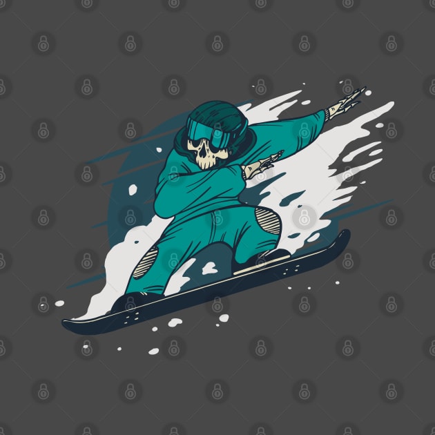 Snowboarding Skeleton by LR_Collections
