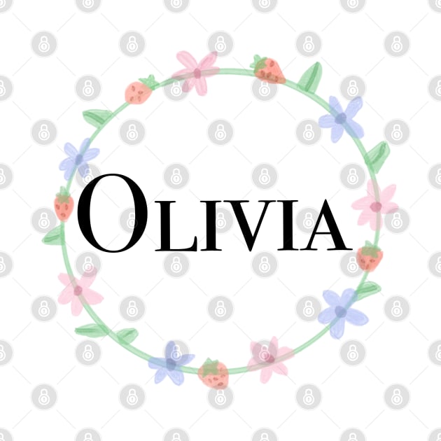 Olivia name design by artoftilly