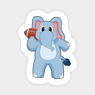 Elephant American Football Magnet