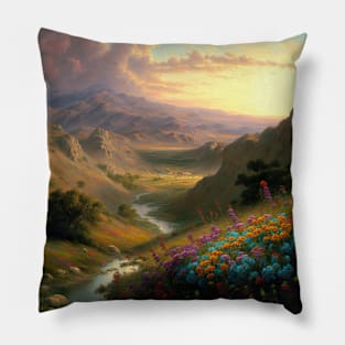 California Landscape Home Decor Wall Art "The Moment of Peace", Pillow