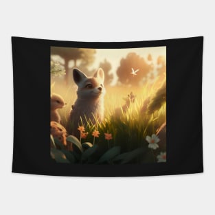 Fantasy Foxes Tapestry