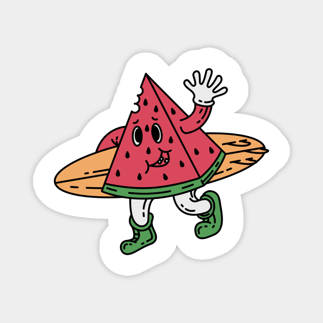 Watermelon Magnet by polkamdesign