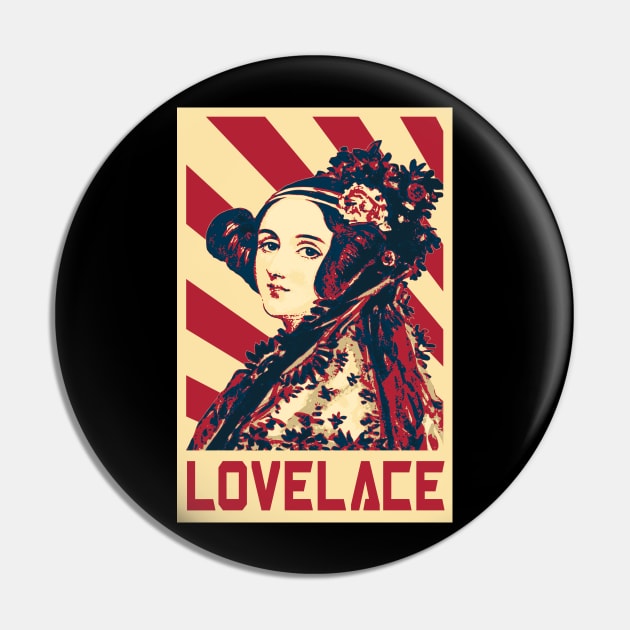 Ada Lovelace Pin by Nerd_art