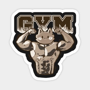 gym cat Magnet