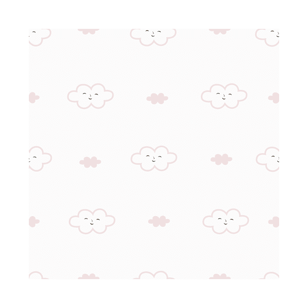 Cute Sheeps on Clouds with Stars by jodotodesign