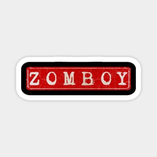 vintage retro plate Zomboy Magnet