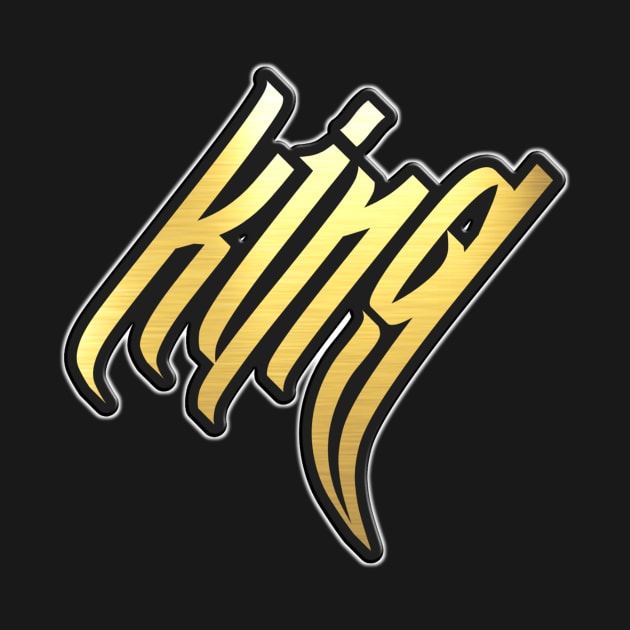 Shiny black and Gold KING word ver4 by Donperion