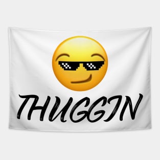 Thuggin Emoji Tapestry