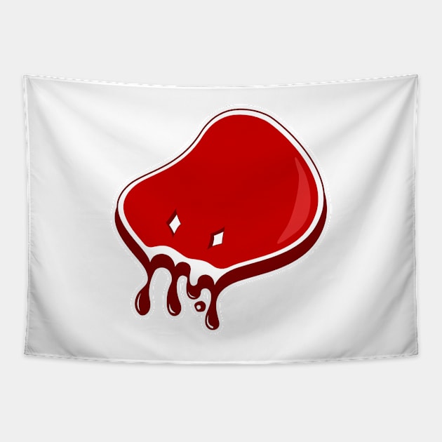 Classic Dirty Meat Original (White) Tapestry by dirtymeatco